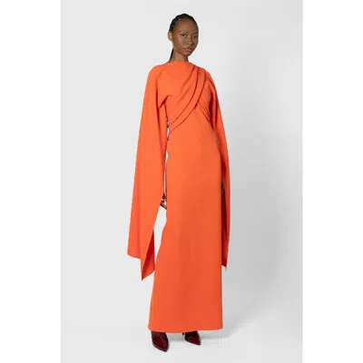 Roksanda Iven Maxi Dress In Venetian Red In Multi