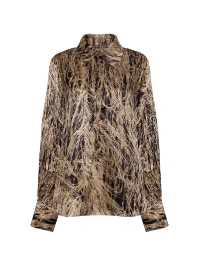 Roksanda Juniper Hemd Mit Federscan In Brown