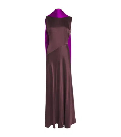 Roksanda Klanira Maxi Dress In Gray
