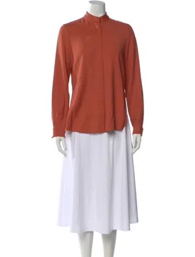 Pre-owned Roksanda Long Sleeve Blouse In Red