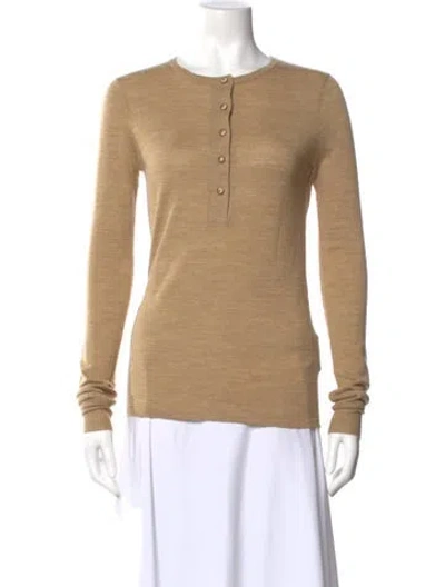 Pre-owned Roksanda Merino Wool Crew Neck Sweater In Neutral