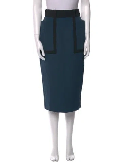 Pre-owned Roksanda Midi Length Skirt In Blue