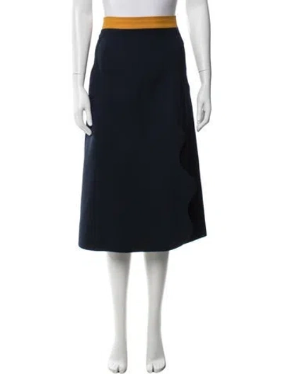 Pre-owned Roksanda Midi Length Skirt In Blue