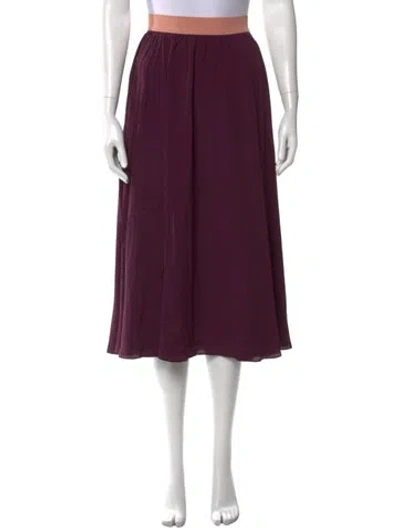 Pre-owned Roksanda Midi Length Skirt In Purple