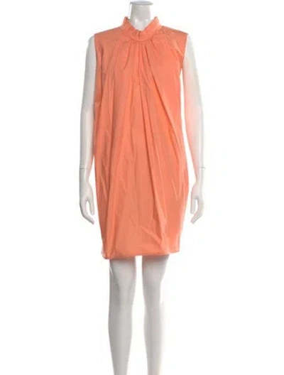 Pre-owned Roksanda Mock Neck Knee-length Dress In Orange