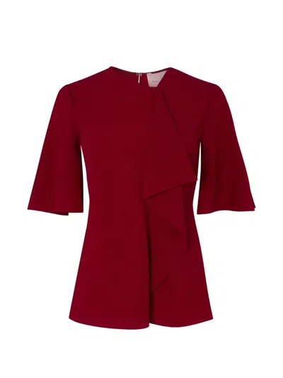 Roksanda Gerüschtes Naiara Krepptop In Red