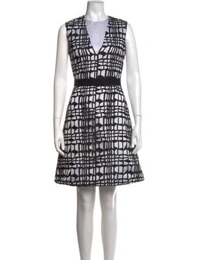 Pre-owned Roksanda Patterned Mini Dress In Black