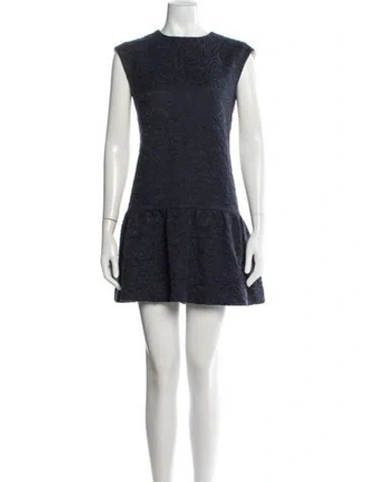 Pre-owned Roksanda Patterned Mini Dress In Blue