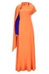 Roksanda 'pilar' Draped Floor-length Dress