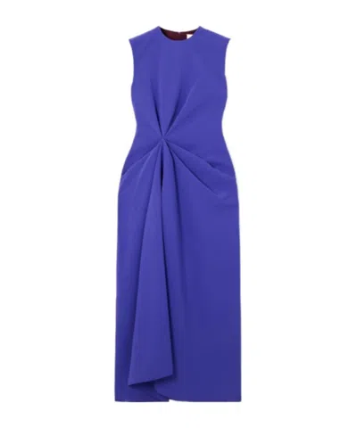 Roksanda Pleated Dress In Blue