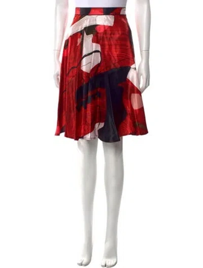 Pre-owned Roksanda Printed Knee-length Skirt In Red
