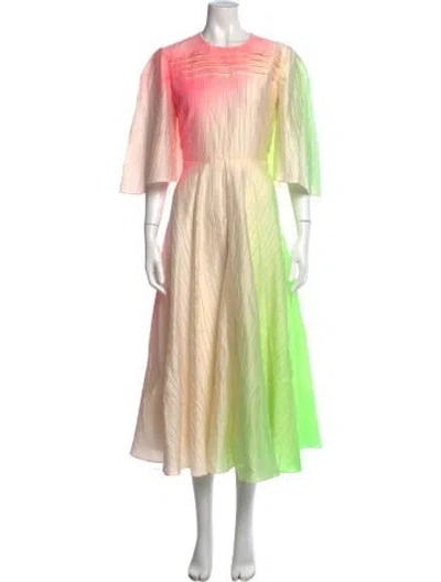 Pre-owned Roksanda Printed Midi Length Dress In Multicolor