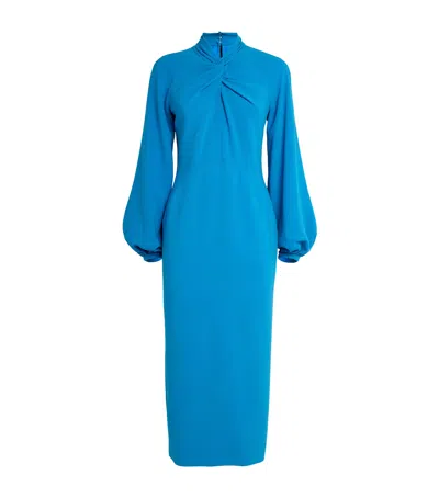 Roksanda Rima Midi Dress In Turquoise