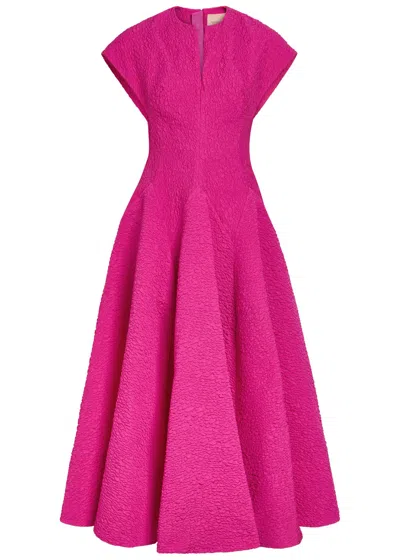 Roksanda Rova Cloqué Midi Dress In Multi