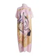 Roksanda Silk All-over Print Oshsone Midi Dress In Pink