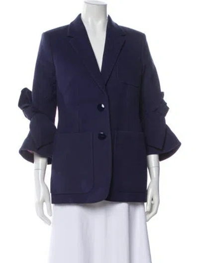Pre-owned Roksanda Silk Blazer In Blue