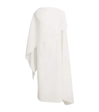 ROKSANDA SILK BRIDAL DEMETRIA MIDI DRESS