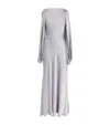 Roksanda Silk Kami Maxi Dress In Grey