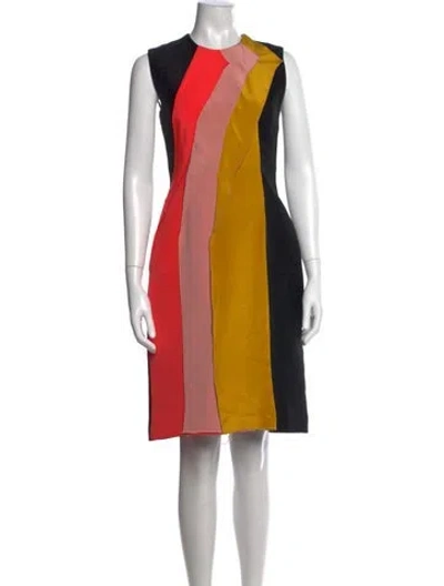 Pre-owned Roksanda Silk Knee-length Dress In Black