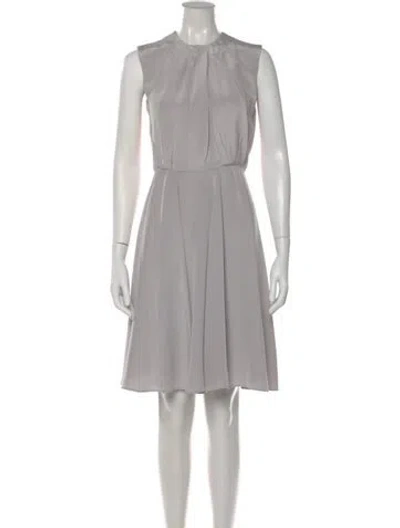 Pre-owned Roksanda Silk Knee-length Dress In Gray