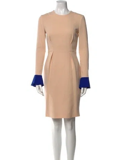 Pre-owned Roksanda Silk Knee-length Dress In Neutral