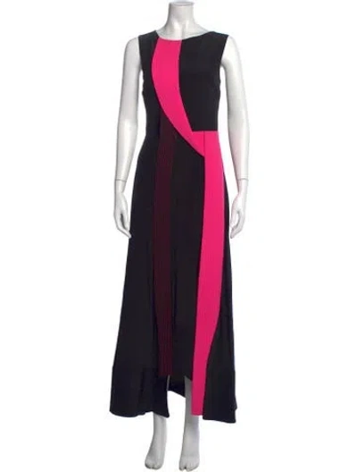 Pre-owned Roksanda Silk Long Dress In Black