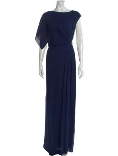 Pre-owned Roksanda Silk Long Dress In Blue
