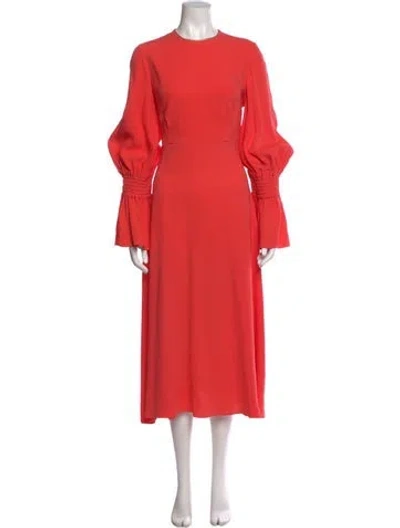 Pre-owned Roksanda Silk Long Dress In Orange