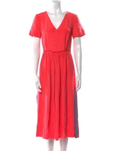 Pre-owned Roksanda Silk Long Dress In Pink