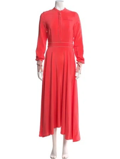 Pre-owned Roksanda Silk Long Dress In Pink