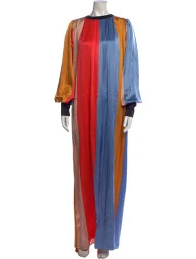 Pre-owned Roksanda Silk Long Dress In Pink