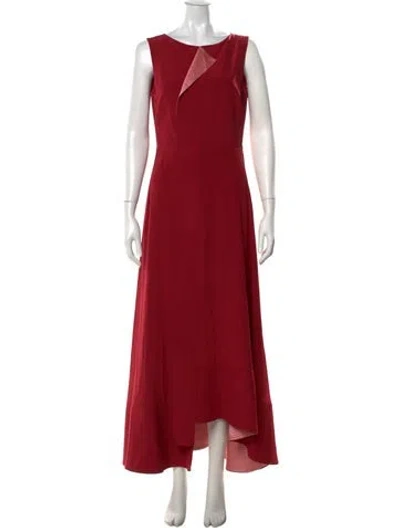 Pre-owned Roksanda Silk Long Dress In Red