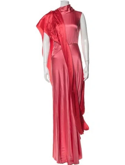 Pre-owned Roksanda Silk Long Dress In Red