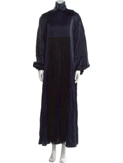Pre-owned Roksanda Silk Long Dress W/ Tags In Blue