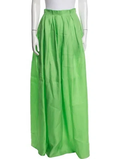 Pre-owned Roksanda Silk Long Skirt In Green