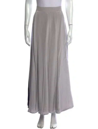 Pre-owned Roksanda Silk Long Skirt In Grey
