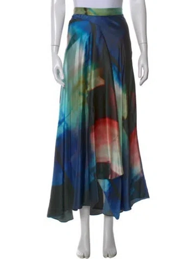 Pre-owned Roksanda Silk Long Skirt In Multi