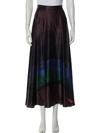 Pre-owned Roksanda Silk Long Skirt In Multi