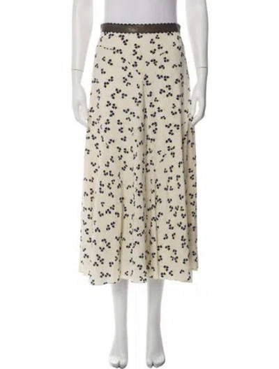 Pre-owned Roksanda Silk Long Skirt In Yellow