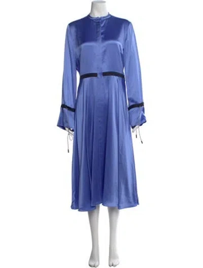 Pre-owned Roksanda Silk Midi Length Dress In Blue