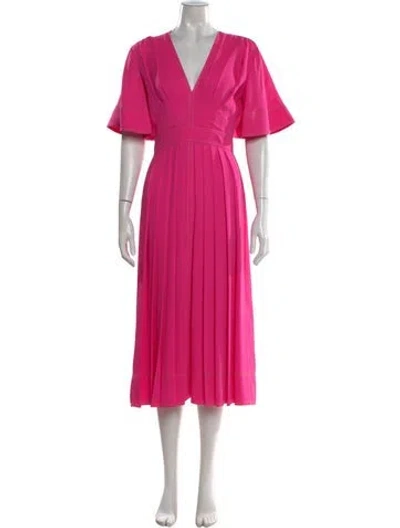 Pre-owned Roksanda Silk Midi Length Dress In Pink