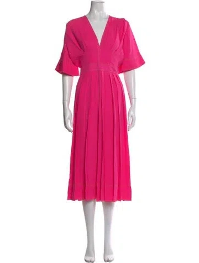Pre-owned Roksanda Silk Midi Length Dress In Pink