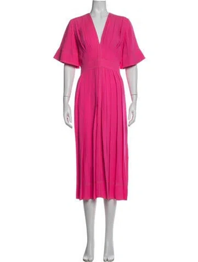 Pre-owned Roksanda Silk Midi Length Dress In Pink
