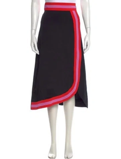 Pre-owned Roksanda Silk Midi Length Skirt In Black