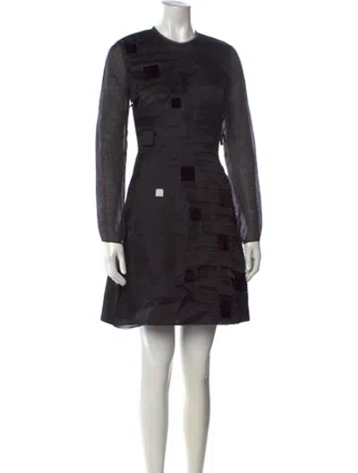 Pre-owned Roksanda Silk Mini Dress In Black
