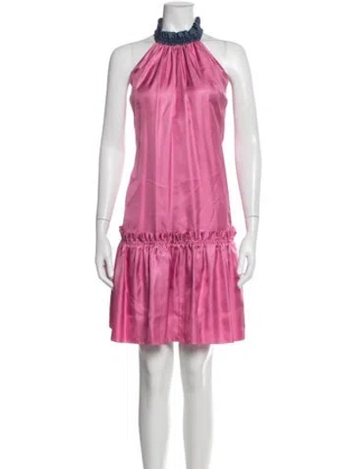 Pre-owned Roksanda Silk Mini Dress In Pink
