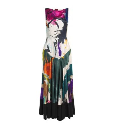 Roksanda Silk Munir Midi Dress In Multi