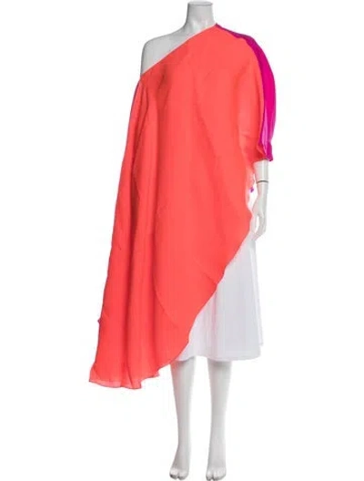 Pre-owned Roksanda Silk Off-the-shoulder Top In Orange