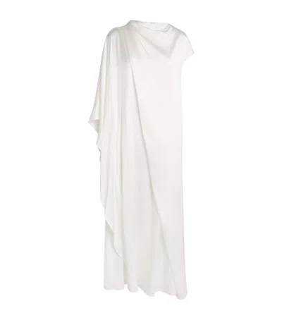 Roksanda Silk One-shoulder Hiba Midi Dress In White