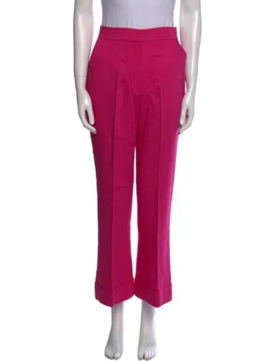 Pre-owned Roksanda Silk Wide Leg Pants In Pink